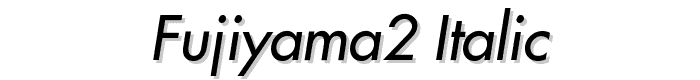 Fujiyama2 Italic font